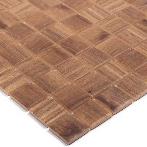 Мозаика Wood №4201 основа-сетка коричневая Vidrepur купить