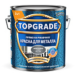Краска Topgrade by Hammerite молотковая Серый RAL7042 TopGrade 50036323 (2л)