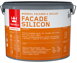 Краска фасадная Tikkurila Facade Silicon база С глубокоматовая - 9 л купить