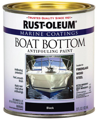 Краска для яхт и лодок ниже ватерлинии Rust-Oleum Marine Coatings 207012 черный (0.946л) купить