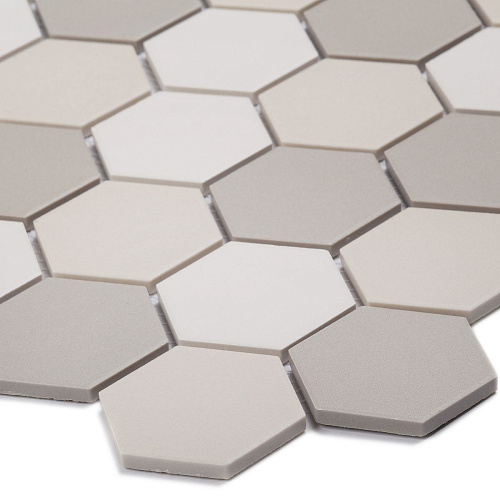 Мозаика керамическая Starmosaic Hexagon small LB mix Antislip чип 51х59мм 32.5*28.2*0.6см JMT31955 купить