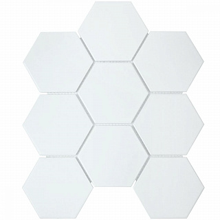 Мозаика Starmosaic Hexagon Big White Matt 95*110мм керамика 295*256мм купить