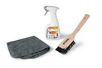 Набор Stihl Care&Clean для ухода и чистки газонокосилок (щетка со скребком, Multiclean, салфетка) (07825168600)