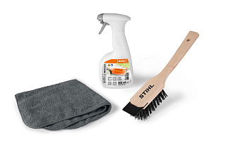 Набор Stihl Care&Clean для ухода и чистки газонокосилок (щетка со скребком, Multiclean, салфетка) (07825168600) купить