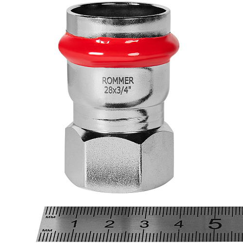 Переходник ВПр-ВР 28*3/4 прессовой из нержавеющей стали Rommer RSS-1022-002834 купить