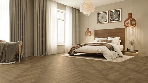 Покрытие клеевое LVT Parquet дуб насыщенный 590*118*2.5мм 43класс Alpine Floor ECO 16-7 купить