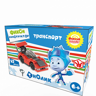 Конструктор Фиксики "Транспорт"Гоночная машина красная M GI-6299 купить