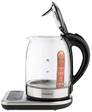 Чайник E-220Е 1.7л стекло ENERGY 164150 купить