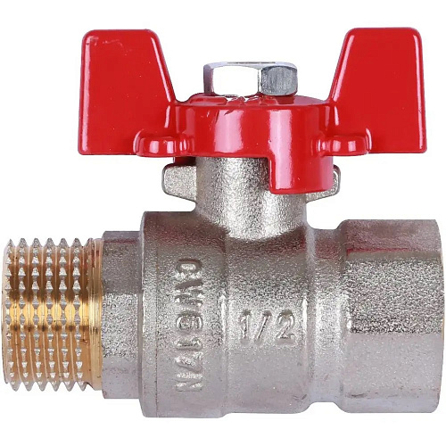 Кран шаровой 1/2" внутренняя/наружная Rommer RBV-0004-0210215 купить