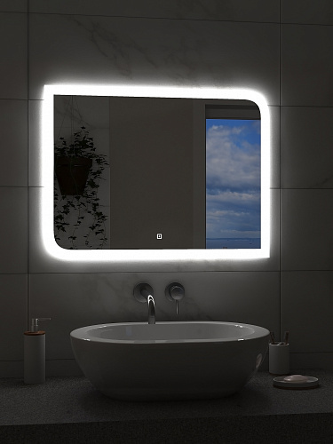 Зеркало Континент Fantasy 80*60см LED подсветка, сенсор ЗЛП37 купить