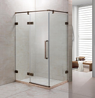 Душевое ограждение Grossman ST-120BRQR, прозрачное стекло, профиль бронза 120*80*200