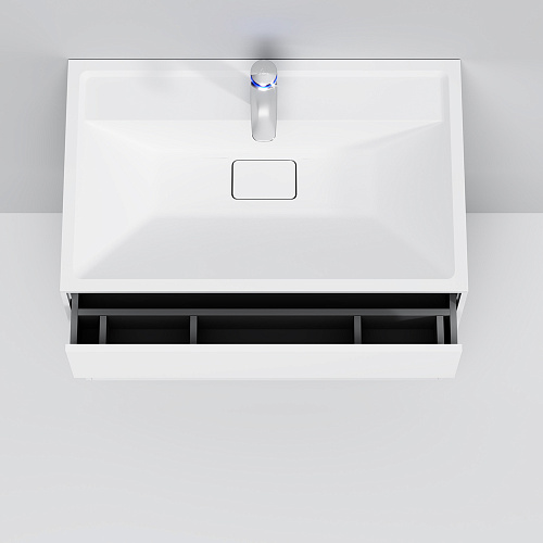 Тумба подвесная INSPIRE V2.0 с раковиной INSPIRE 80 3 ящика белый матовый AM.PM M50AFHX0803WM купить