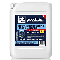 Добавка комплексная противоморозная goodhim Frost Premium до -25 для теплого пола с пластификатором 61712 (5л)