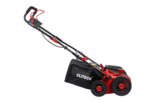 Аэратор (скарификатор) ELITECH СЭ 1536Т электический (2 вала) 1500Вт ширина обработки-360мм травосборник-45л (E1603.011.00) купить