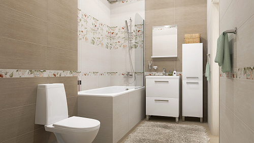 Бордюр Garden Rose beige 6.5*60см Gracia Ceramica купить