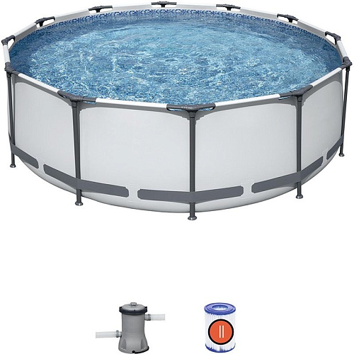 Бассейн каркасный Bestway Steel Pro Max с фильтром-насосом 9150л 366*100см 56260 купить