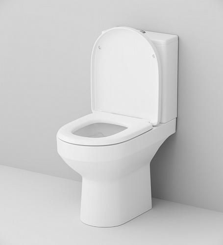 Унитаз-компакт AM.PM Spirit V2.0 FlashClean C708600WH с сиденьем C707858WH с микролифтом белый глянец купить