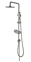 Гарнитур душевой без смесителя с верхней лейкой Lemark Bronx LM3788GM