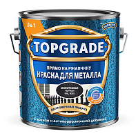 Краска для металла Topgrade by Hammerite молотковая RAL9005 Черный TopGrade 50036315 (2л)