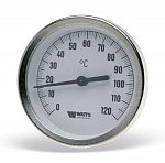 Термометр WATTS (T80/50) 0-120град, штуц. осевой 50мм 1/2" Термометр WATTS (T80/50) 0-120град, штуц. осевой 50мм 1/2"
