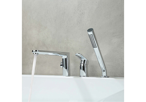 Смеситель НИКА на борт ванны 3 отверстия хром Aquatek AQ1848CR купить