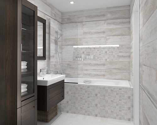 Бордюр Sweep 6*60 см белый, Laparet купить