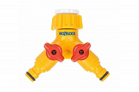 Коннектор для крана двойной 2256 1/2" 3/4" 12.5мм и 19мм HoZelock 22563600