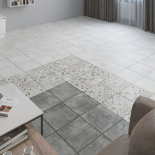 Керамогранит напольный Цемент Стайл, 45*45см, цвет серый LB-CERAMICS 6046-0357 купить