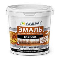 Эмаль акриловая Лакра для пола бежевая 0.9 кг