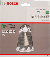Диск пильный Bosch 160х20/16х24 OPTILINE (2608640596)