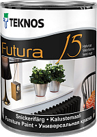Краска Futura 15 база PM3 шелк-матовая TEKNOS бесцветная