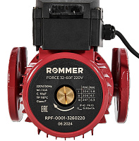 Насос циркуляционный FORCE фланцевый 3-х скоростной 32-60F Rommer RPF-0001-3260220