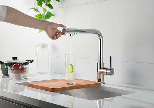 Смеситель ЕВРОПА для кухни  с подключением к фильтру Aquatek AQ1386CR купить
