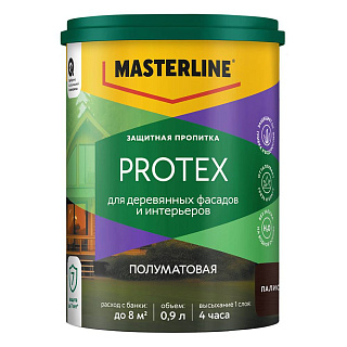 Пропитка защитная Masterline Protex Палисандр 0.9л 50036200 купить