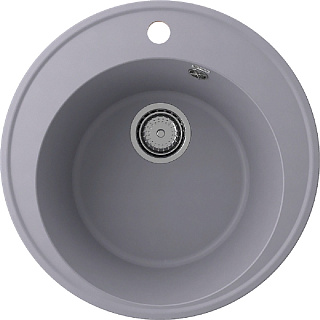 Мойка для кухни Ulgran Quartz Nora 485-05 кварцевая круглая D48.5см бетон купить