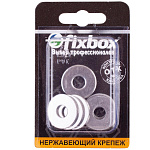 Шайба нержавеющая усиленная (кузовная) Fixbox 8мм (8 штук) DIN 9021 554490 Шайба нержавеющая усиленная (кузовная) Fixbox 8мм (8 штук) DIN 9021 554490