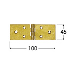 Петля строительная DMX Z100c 100*45*1.5мм Петля строительная DMX Z100c 100*45*1.5мм