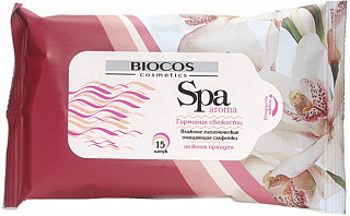 Салфетки влажные SPA Aroma нежная орхидея (упаковка 15шт) купить