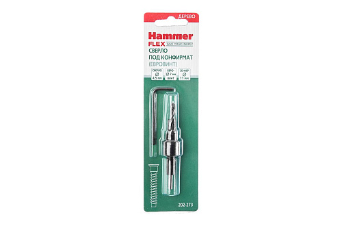 Сверло под конфирмат Hammer Flex d 5*50 мм 202-274 купить