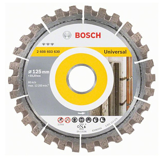Диск алмазный Bosch Best for Universal 125*22.2*2.2мм 2608603630 купить
