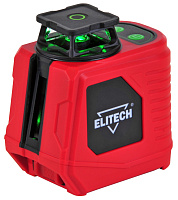 Лазерный нивелир Elitech ЛН 360/1-ЗЕЛ чехол (зеленый) до 25м ± 0,2 мм/м гор/верт (E0306.016.00)