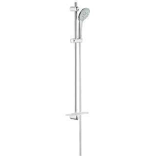 Гарнитур душевой Euphoria 900 мм с лейкой, шлангом и полочкой цвет хром, GROHE 27227001 купить
