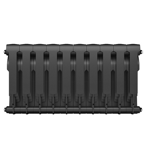 Радиатор биметаллический BiLiner 350мм  10 секций Noir Sable Royal Thermo RTBNS35010 купить