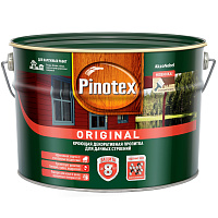 Пропитка кроющая для деревянных строений Pinotex Original белая (9л)