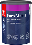 Tikkurila Euro Matt 3 краска для стен и потолков белая (База А) 0.9 л Tikkurila Euro Matt 3 краска для стен и потолков белая (База А) 0.9 л