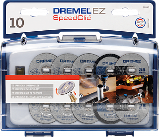 Набор оснастки Dremel SC690 отрезные круги (10шт+держ) (2615S690JA) купить