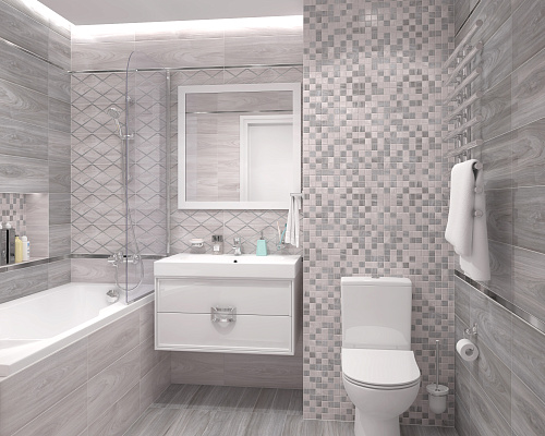 Плитка настенная Envy 20*60 см цвет серый, Ceramica Classic 17-01-06-1191 купить