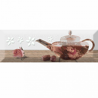 Вставка настенная Tea 02 C Fosker, 10*30см Absolut Keramika купить