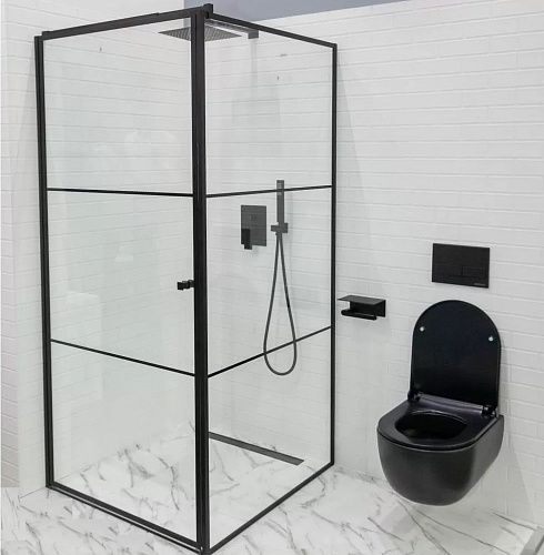 Унитаз подвесной Berges Wasserhaus Ego Black 082125 безободковый с сиденьем дюропласт черный матовый купить