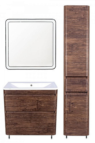 Зеркало Атлантика с подсветкой и часами 60*60см Style Line СС-00002214 купить